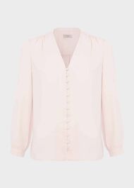 Magnolia Blouse, Pink Peach, hi-res