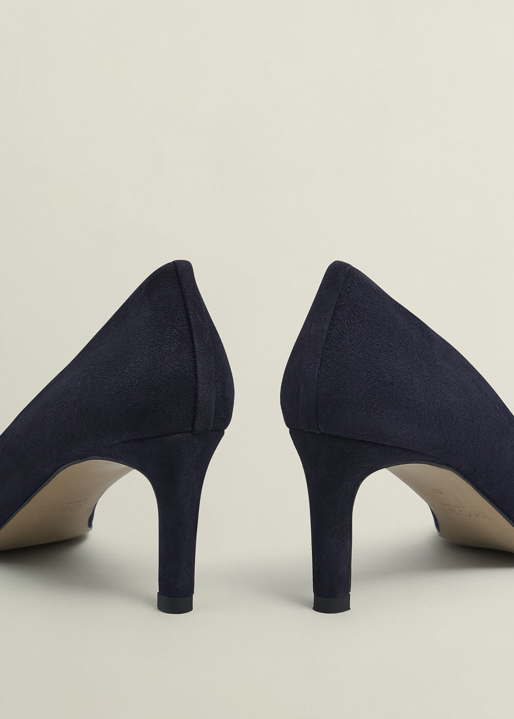 Lizzie Suede Court Shoes, Midnight Navy, hi-res