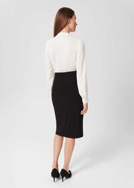 Bella Dress, Ivory Black, hi-res