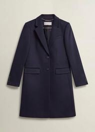 Petite Cavendish Wool Coat, Navy, hi-res