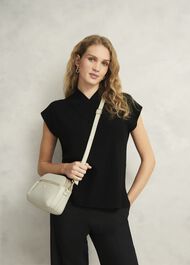 Carlton Leather Crossbody Bag, Chalk Beige, hi-res