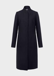 Millie Wool Coat, Navy, hi-res