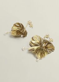Elisa Earrings, Gold, hi-res