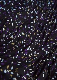 Teia Pleated Skirt, Black Multi, hi-res