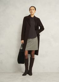 Debby Silk Blouse, Deep Brown, hi-res
