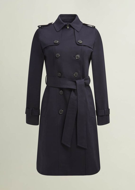 Saskia Shower Resistant Trench Coat