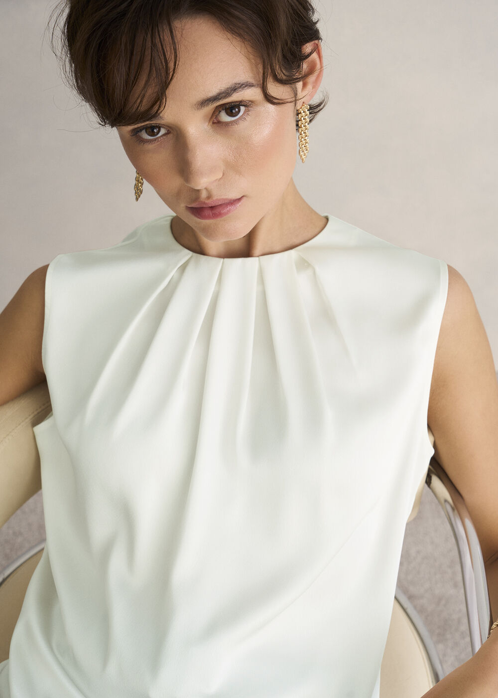 Rosanne Blouse, True Ivory, hi-res