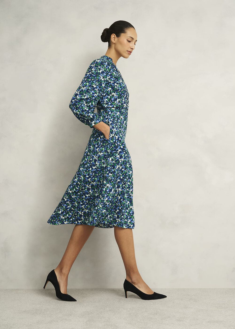 Petite Iris Dress, Green Multi, hi-res