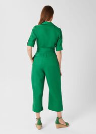 Tazmin Linen Jumpsuit , Amazon Green, hi-res