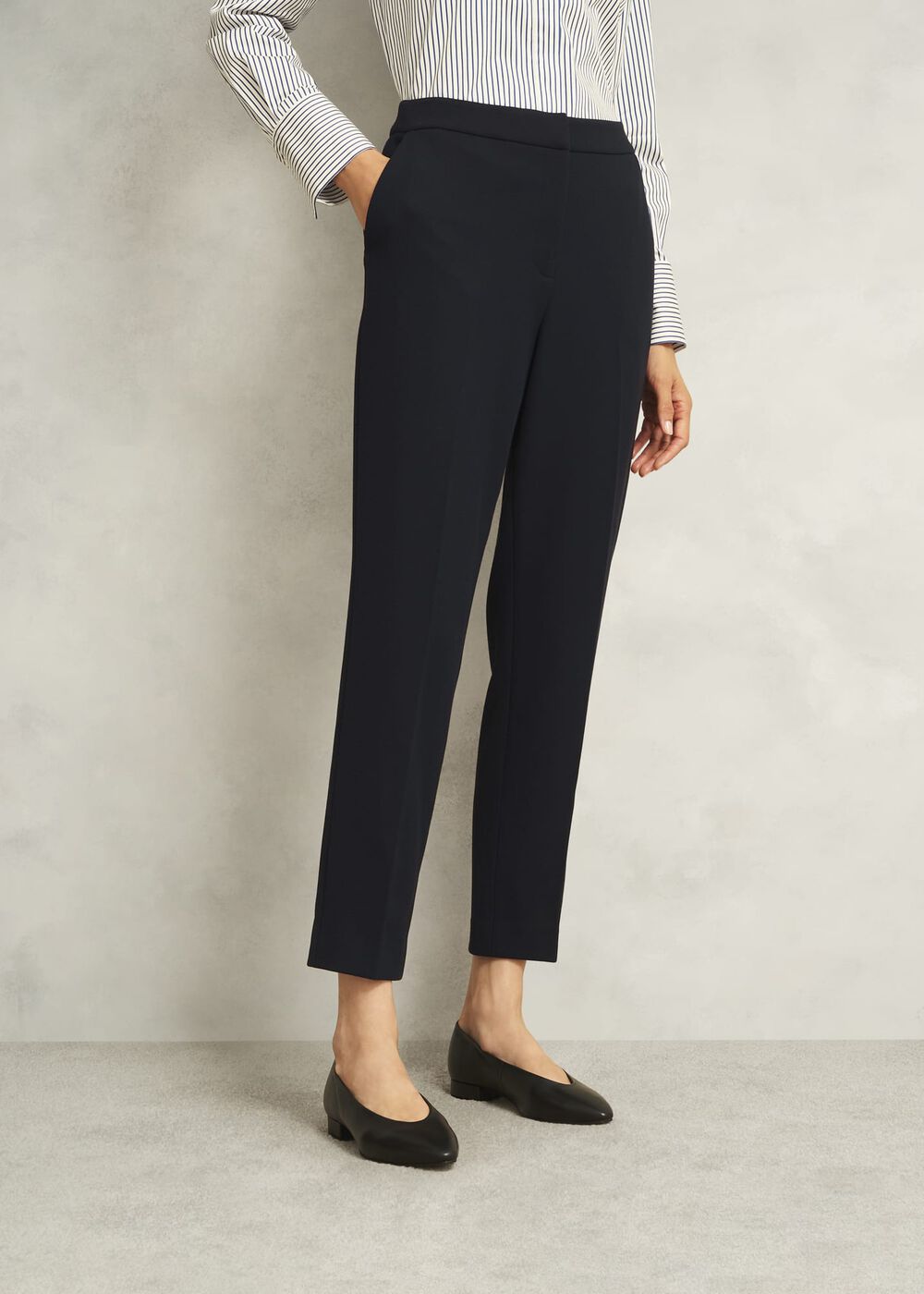 Petite Ivy Slim Pants, Navy, hi-res
