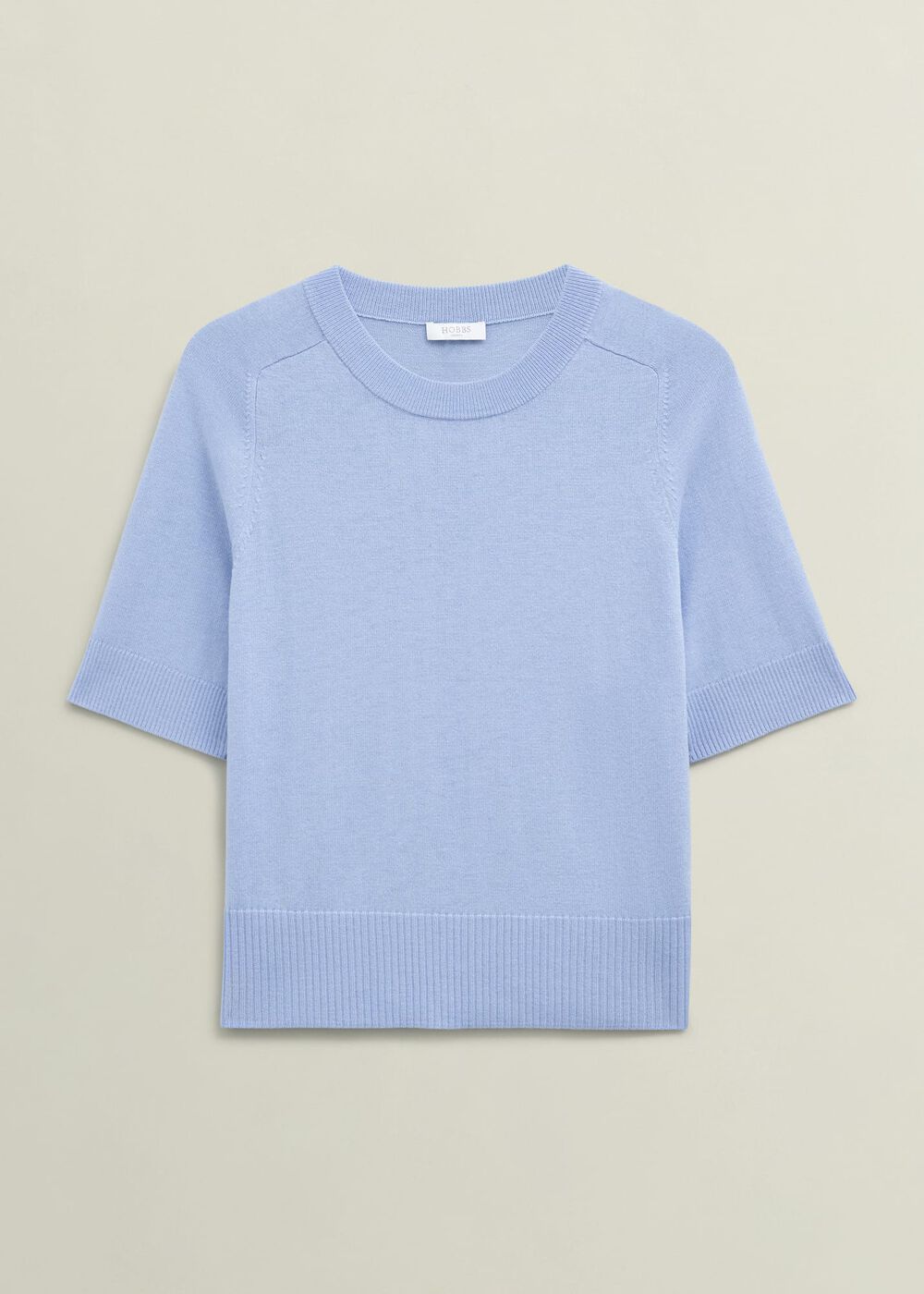 Leena Knitted Top with Wool, Maya Blue, hi-res