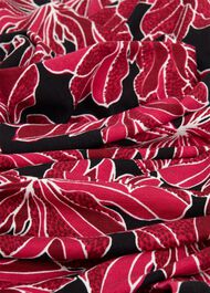 Mabel Jersey Dress, Black Pink, hi-res