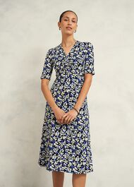 Petite Frankie Jersey Dress, Navy Multi, hi-res