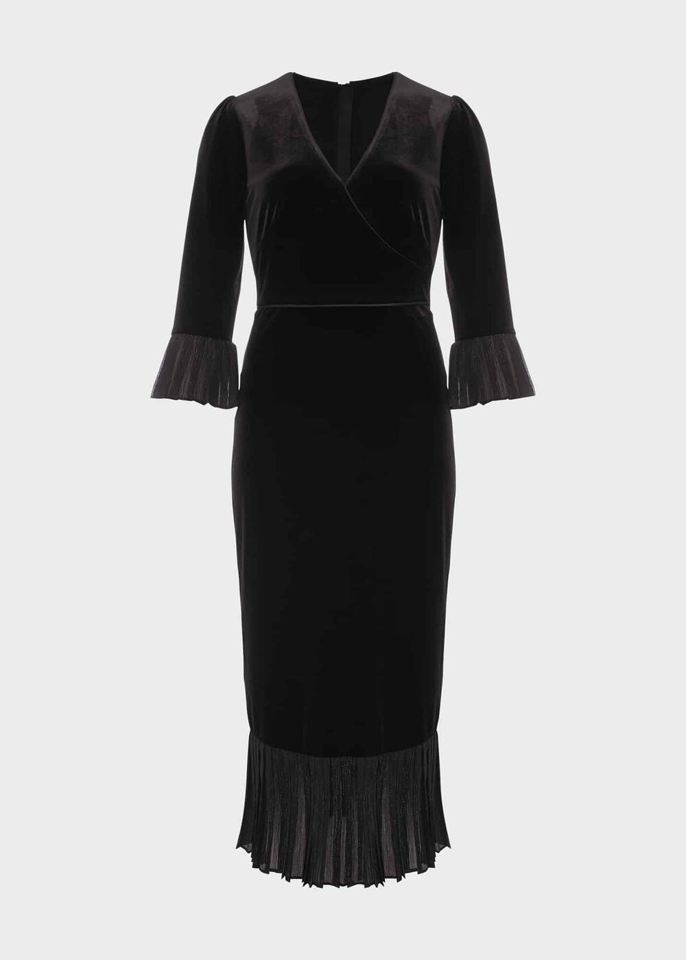 Melodie Velvet Shift Dress, Black, hi-res