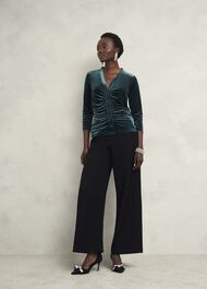 Velvet Hattie Top, Evergreen, hi-res