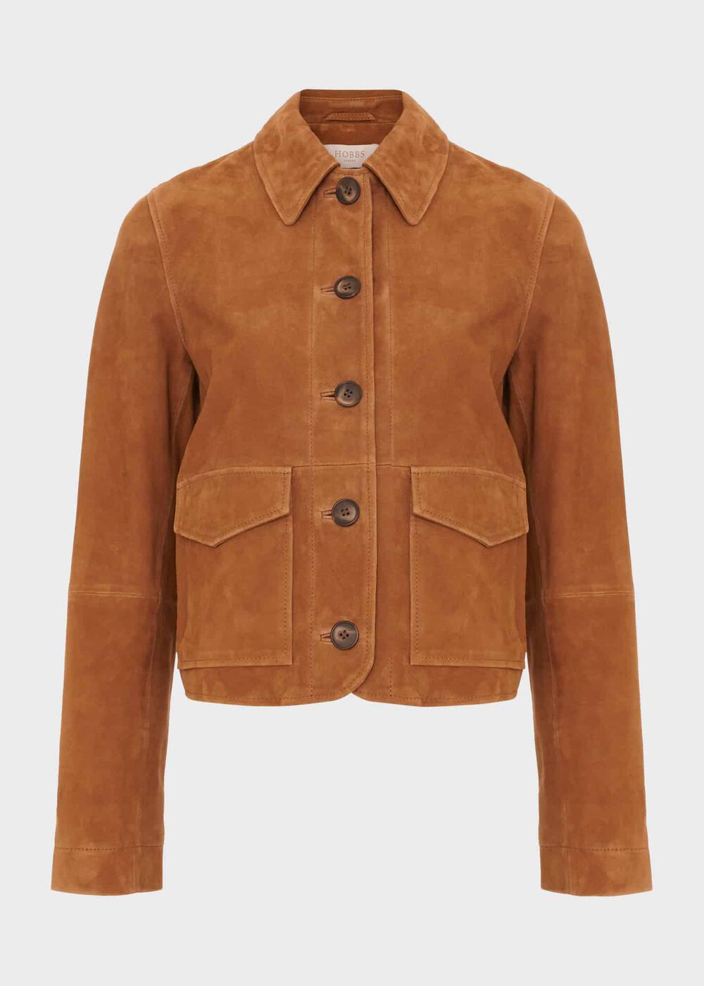 Ashlee Suede Jacket, Tan, hi-res