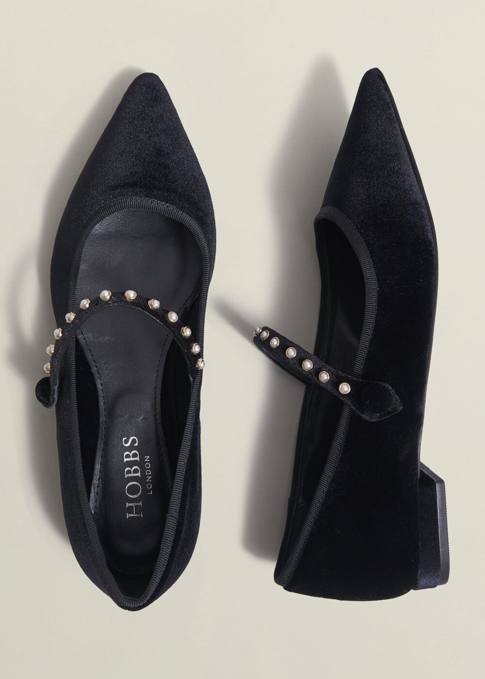 Juliana Ballet Flats, Black, hi-res