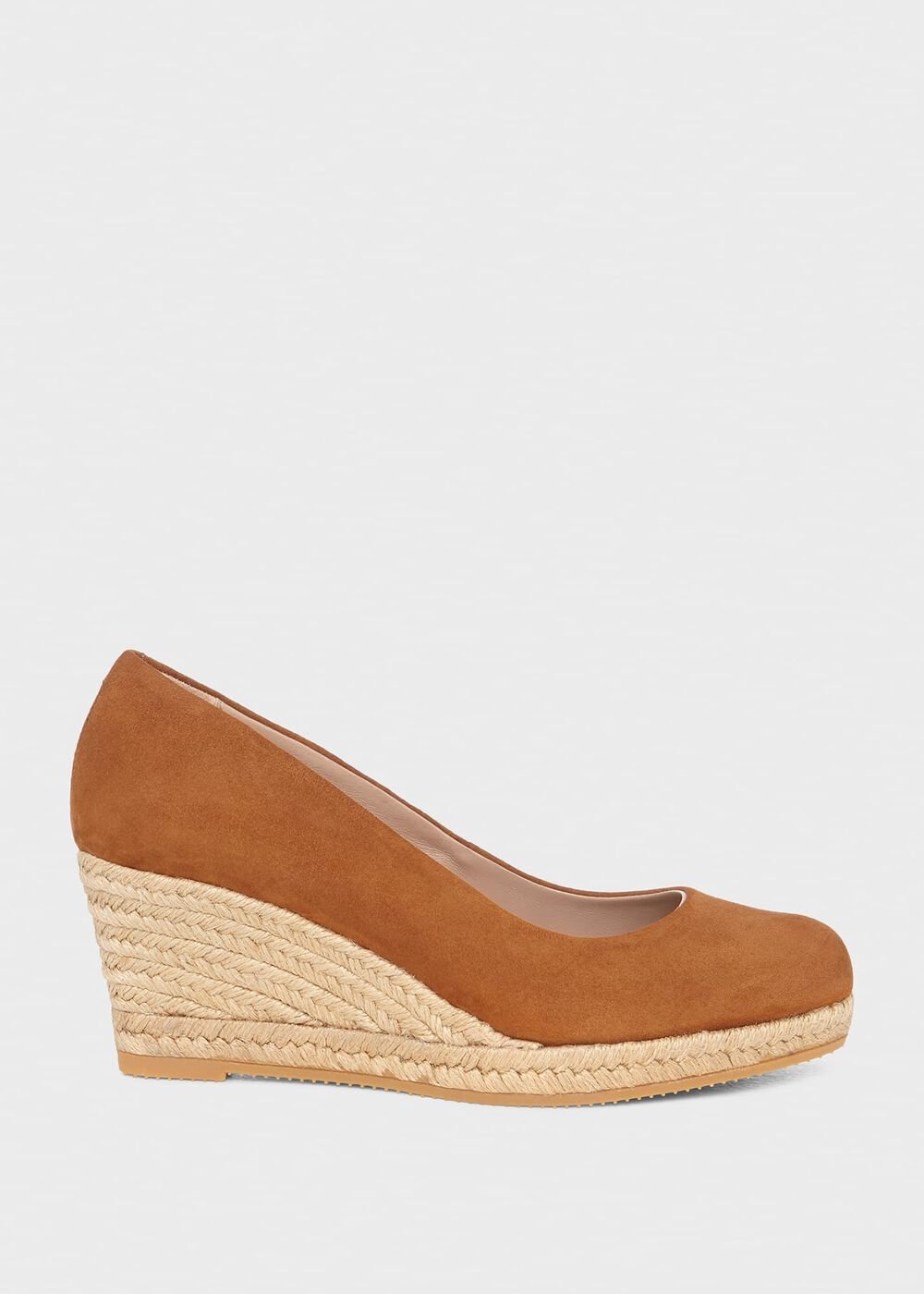 Anna Espadrille Court Shoes, Tan Brown, hi-res