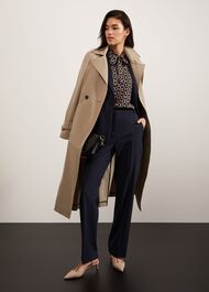 Ness Straight Pants, Navy Ivory, hi-res