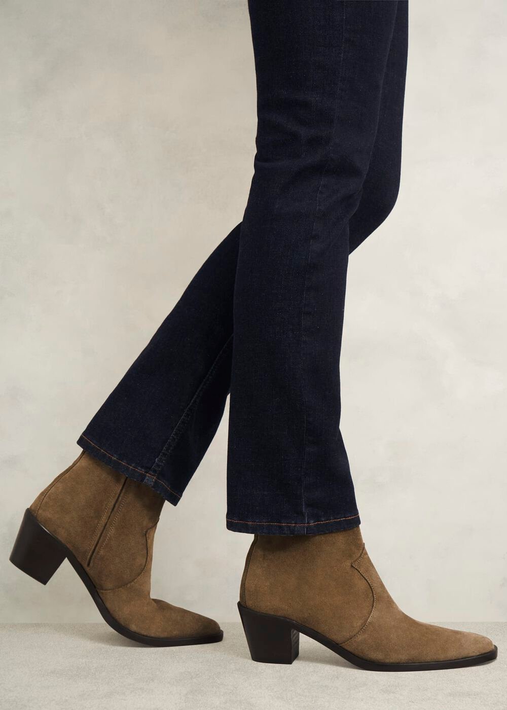 Frankie Western Boots, Dark Tan, hi-res