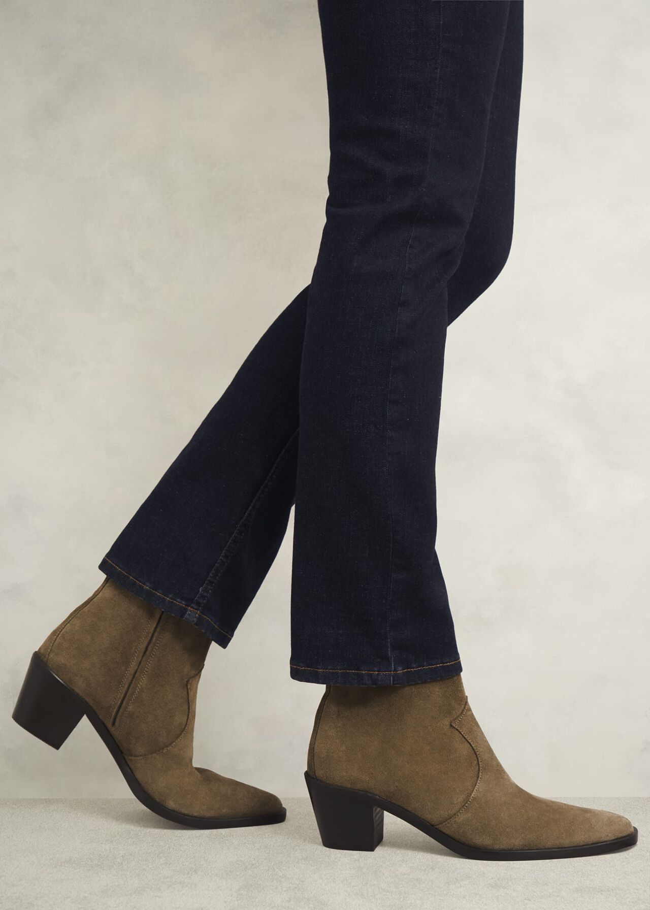 Frankie Western Boots, Dark Tan, hi-res