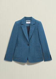 Petite Lilla Wool Jacket, Blue, hi-res