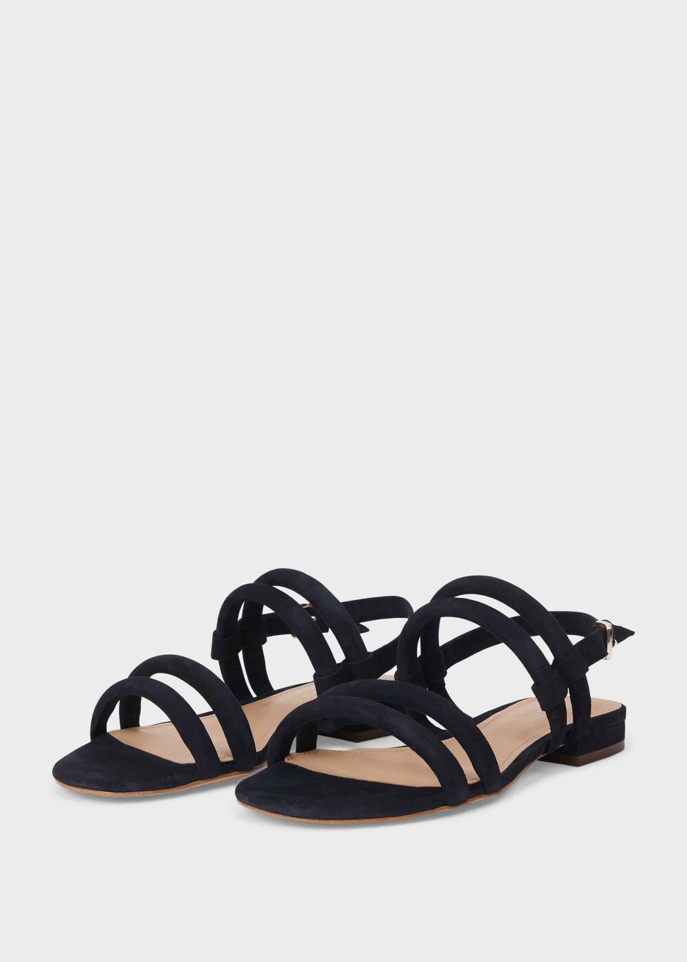 Orla Suede Sandals, Navy, hi-res
