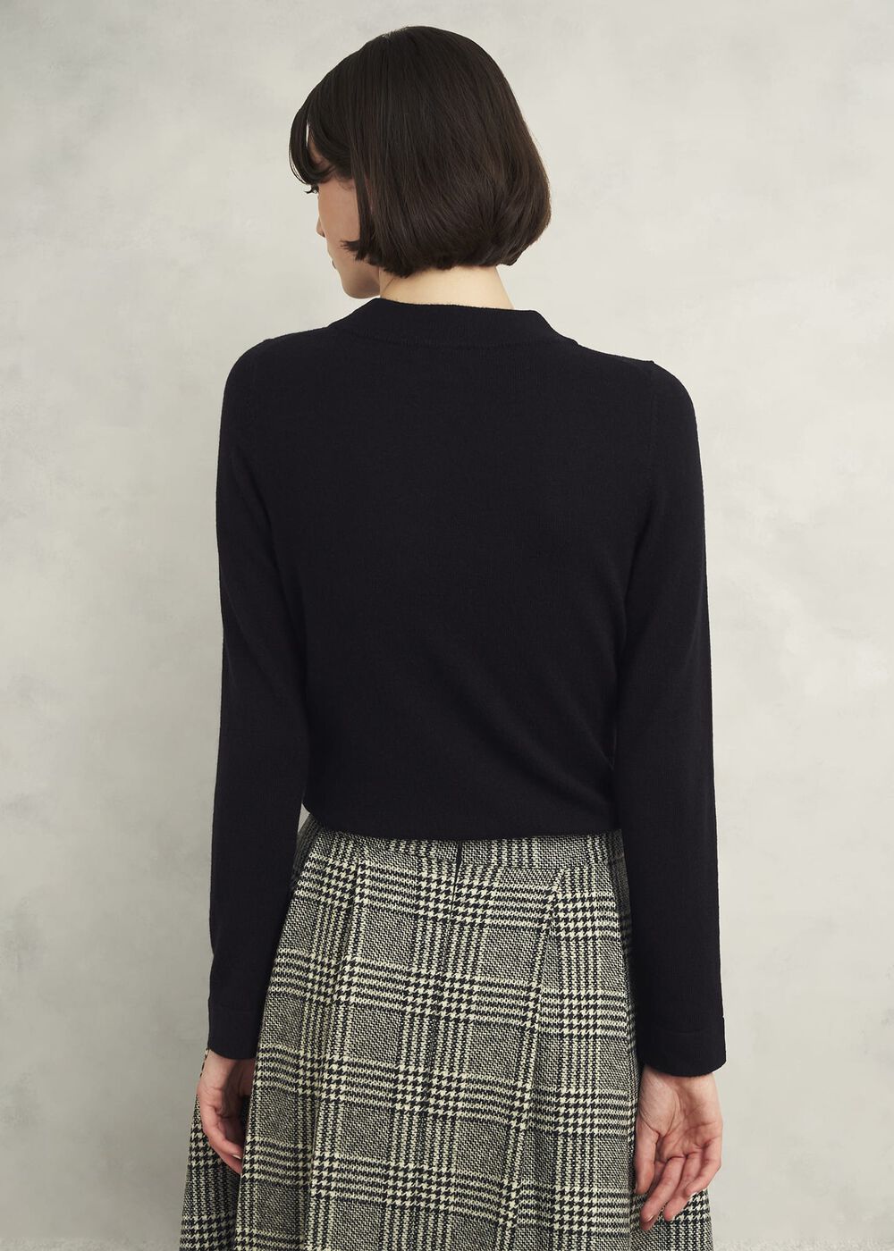 Talia Wool Cashmere Sweater, Black, hi-res