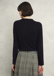 Talia Wool Cashmere Sweater, Black, hi-res