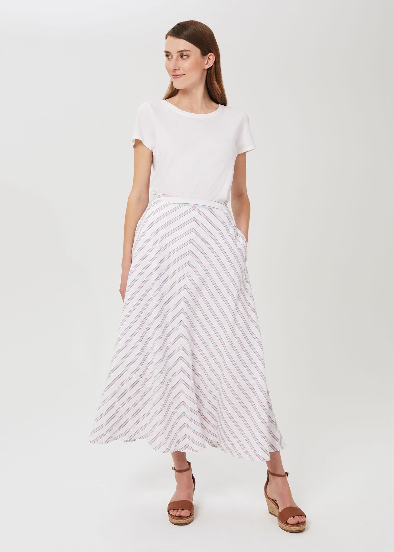 Steph Linen Skirt | Hobbs UK