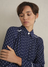 Francesca Dress, Midnight Ivory, hi-res