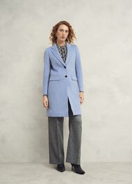 Cavendish Wool Coat, Pale Blue, hi-res