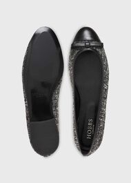 Diana Ballet Flats, Black Ivory, hi-res