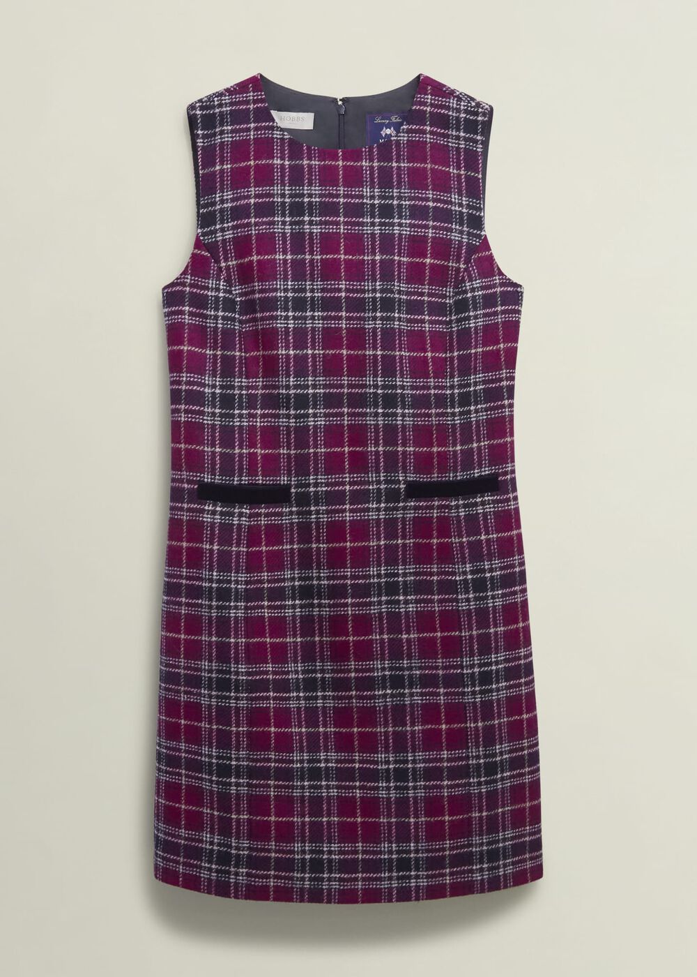 Petite Margot Wool Dress, Pink Multi, hi-res