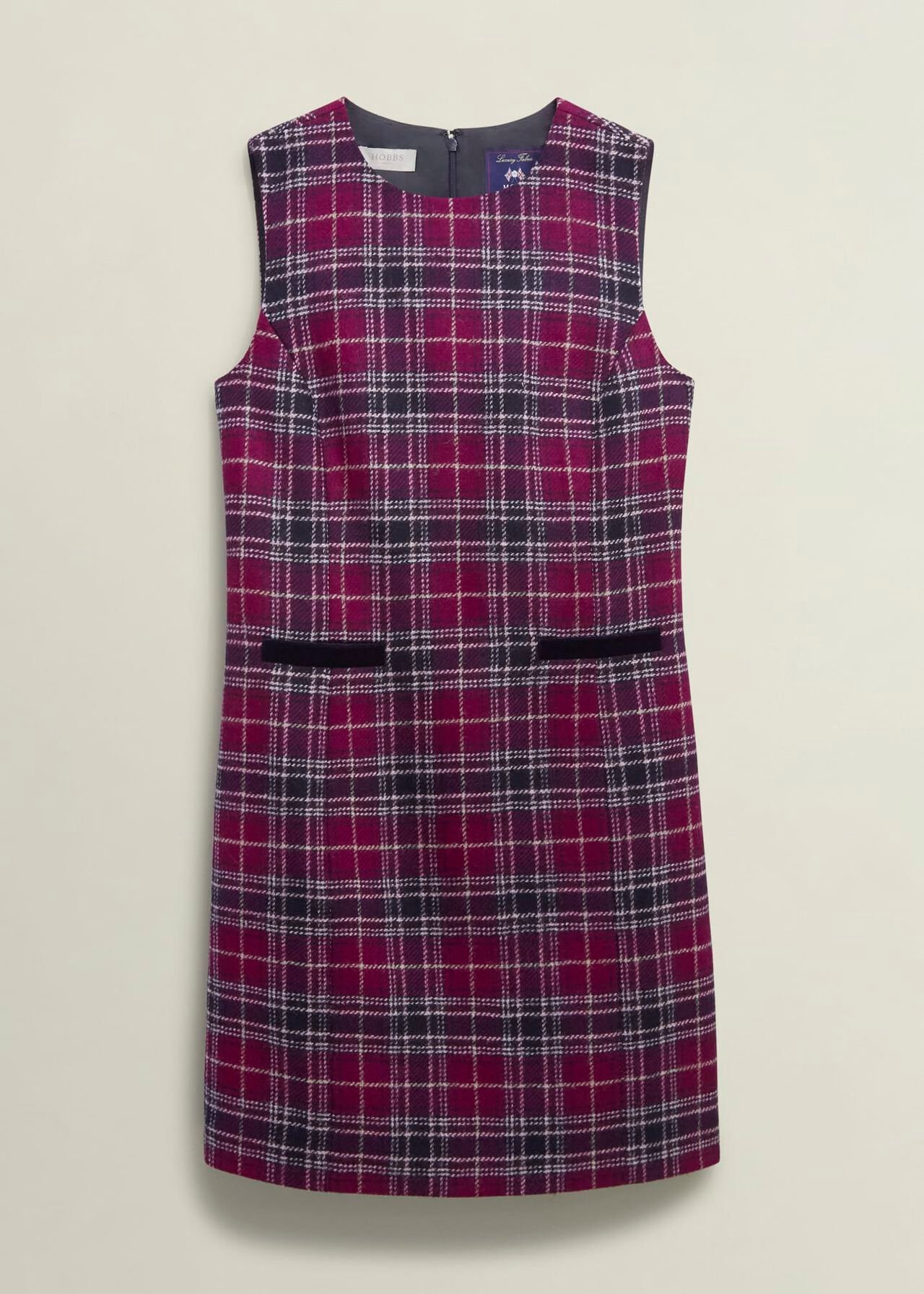 Petite Margot Wool Dress, Pink Multi, hi-res