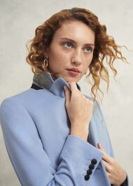 Cavendish Wool Coat, Pale Blue, hi-res