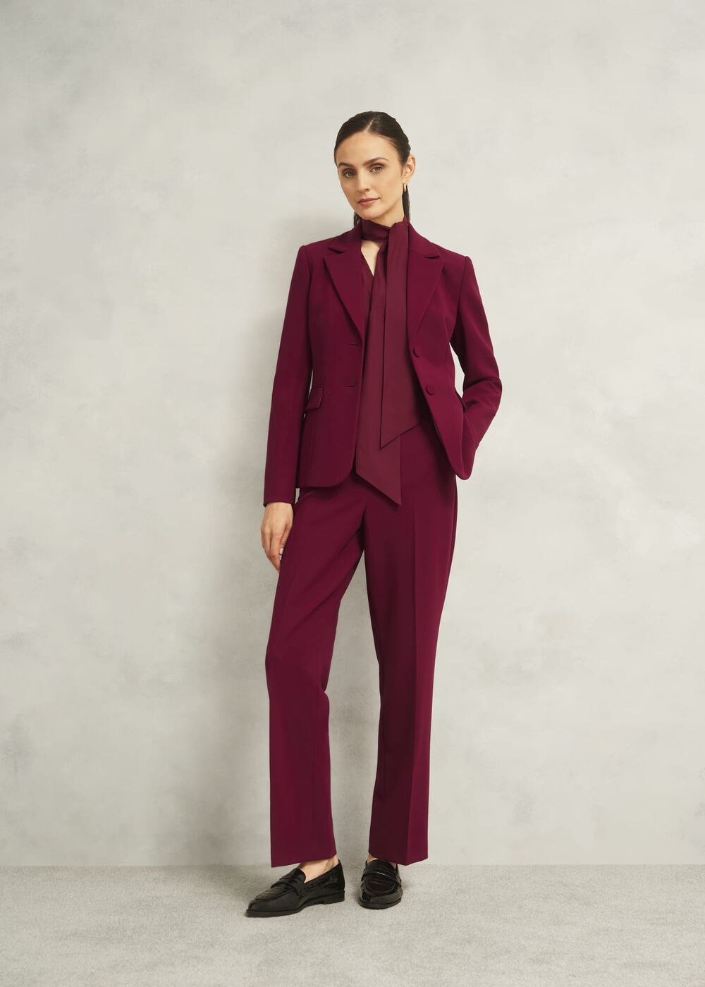 Mimi Silk Blouse, Beryl Red, hi-res