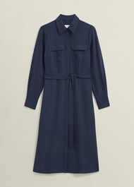 Hadley Shirt Dress, Midnight Ivory, hi-res