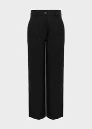 Lynn Linen Trousers, Black, hi-res