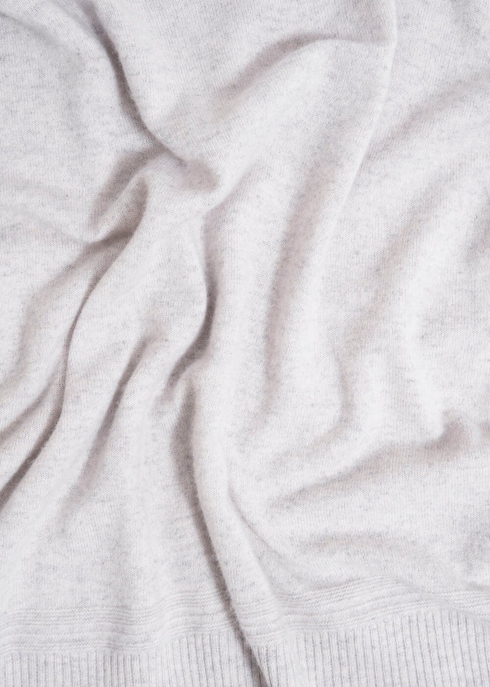 Carine Cashmere Jumper, Pale Grey Marl, hi-res