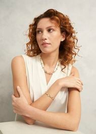 Tamara Earrings, Gold, hi-res
