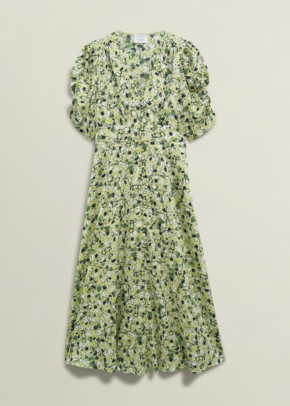 Ennerdale V Neck Midi Dress, Green Multi, hi-res