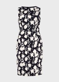 Moira Floral Shift Dress, Midnight Ivory, hi-res