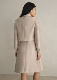 Avery Wool Silk Jacket, Oyster, hi-res