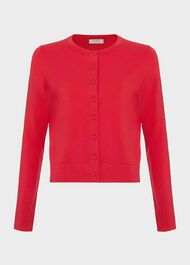 Michelle Cotton Cardigan, Rouge Pink, hi-res