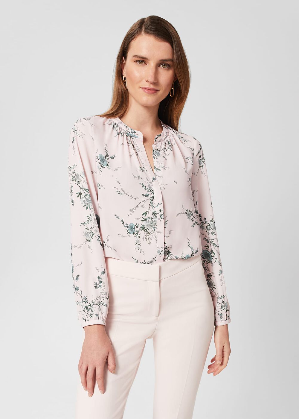 Khloe Floral Top, Pink Multi, hi-res