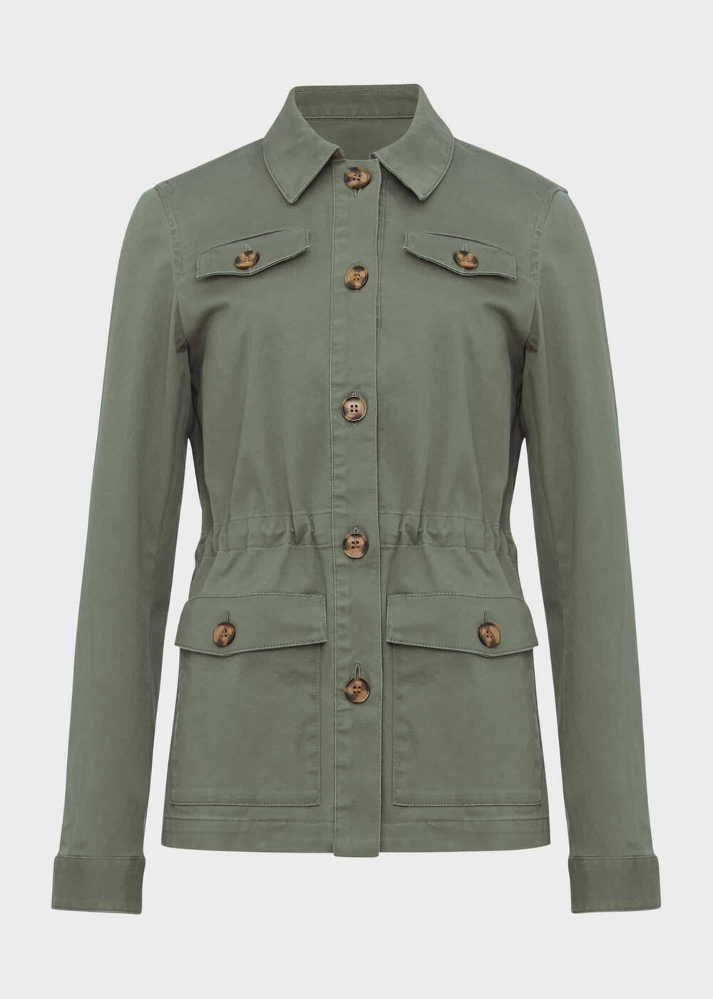 Macy Cotton Blend Jacket, Khaki, hi-res