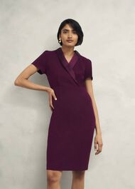 Amira Dress, Warm Plum, hi-res