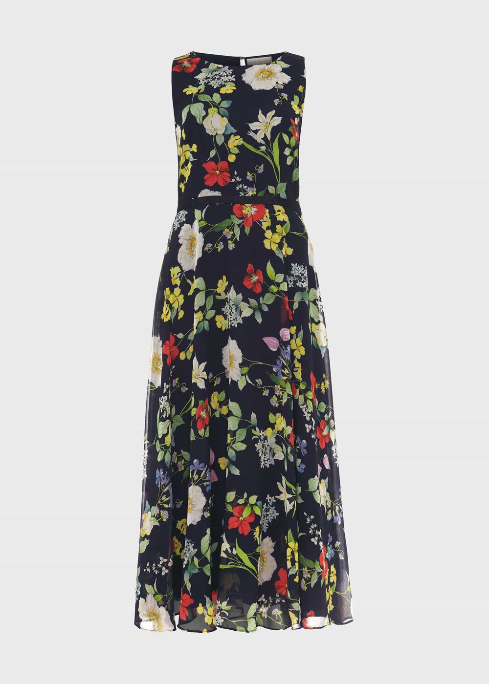 Petite Carly Floral Midi Dress, Midnight Multi, hi-res