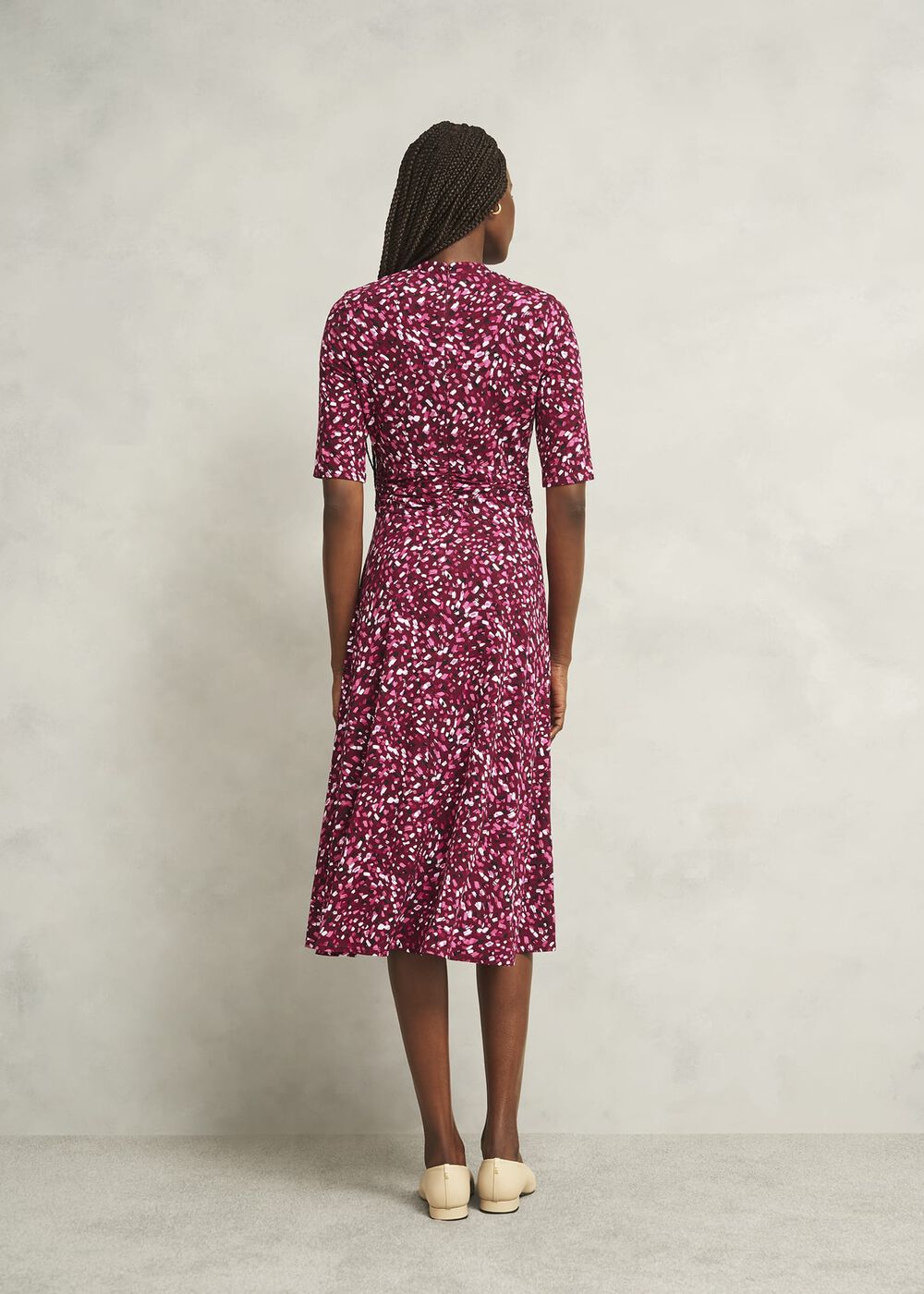 Jaci Jersey Dress, Red Multi, hi-res